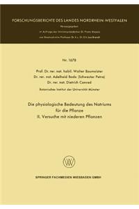 Die Physiologische Bedeutung Des Natriums Für Die Pflanze