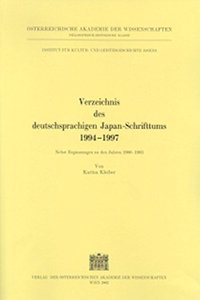 Verzeichnis Des Deutschsprachigen Japanschrifttums 1994-1997