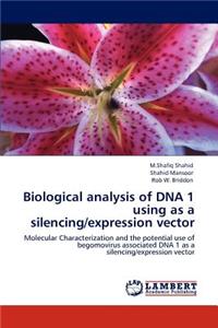 Biological analysis of DNA 1 using as a silencing/expression vector