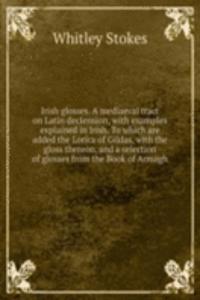 Irish glosses. A mediaeval tract on Latin declension, with examples explained in Irish. To which are added the Lorica of Gildas, with the gloss thereon, and a selection of glosses from the Book of Armagh