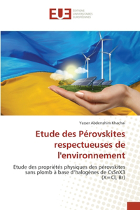 Etude des Pérovskites respectueuses de l'environnement