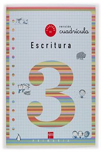 Cuaderno 3 de escritura, Cuadricula. 1 Primaria