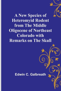 New Species of Heteromyid Rodent from the Middle Oligocene of Northeast Colorado with Remarks on the Skull