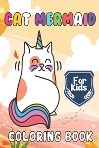 Cat Mermaid Coloring Book For Kids