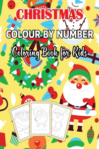 Christmas Colour By Number Coloring Book for Kids