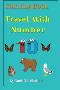 Coloring Book- Travel with Number 10