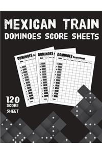 Maxican Train Dominoes Score Sheets