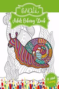 Snail Adult Coloring Book