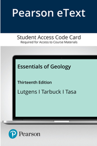 Pearson Etext Essentials of Geology -- Access Card