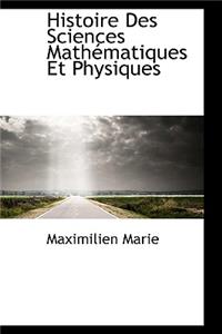 Histoire Des Sciences Math Matiques Et Physiques
