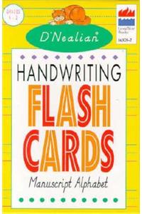 D'Nealian Handwriting Manuscript Flash Cards