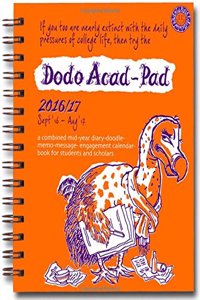 Dodo Mini Acad-Pad 2016 - 2017 Pocket Mid Year Diary, Academic Year, Week to View