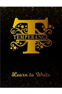 Temperance Learn to Write