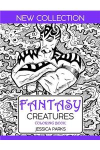 Fantasy Creatures Coloring Book