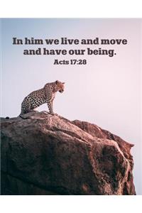 In Him We Live and Move and Have Our Being - Acts 17