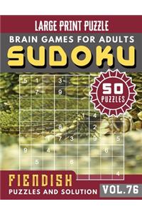 Fiendish Sudoku Large Print