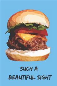 Cheeseburger Lovers Blank Lined Journal Notebook