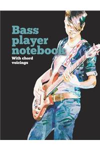 Bass Player Notebook with Chord Voicings