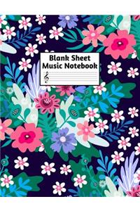 Blank Sheet Music Notebook