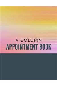 4 Column Appointment Book