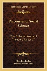 Discourses of Social Science