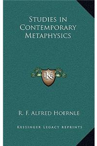 Studies in Contemporary Metaphysics