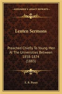 Lenten Sermons