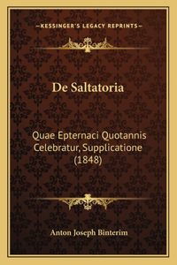De Saltatoria
