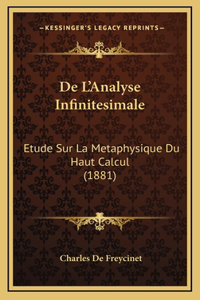 De L'Analyse Infinitesimale