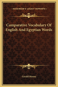 Comparative Vocabulary Of English And Egyptian Words
