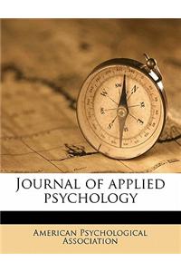 Journal of Applied Psycholog, Volume 2