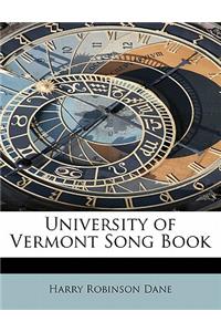 University of Vermont Song Book