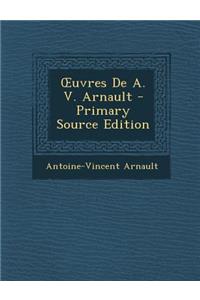 Uvres de A. V. Arnault