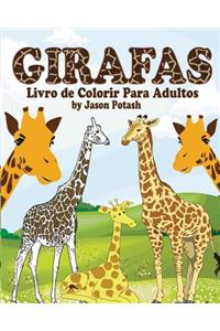 Girafas Livro de Colorir Para Adultos