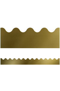 Sparkle and Shine Gold Foil Scalloped Bulletin Board Borders