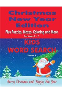 Kids Word Search Vol 4 Christmas New Year Edition