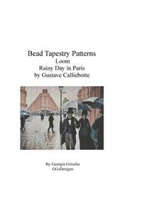 Bead Tapestry Patterns Loom Rainy Day in Paris by Gustave Calliebotte