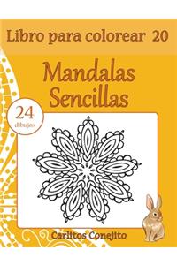 Libro para colorear Mandalas Sencillas