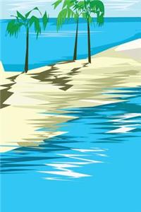 Travel Journal Sandbar Palm Trees