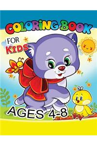 Coloring Book for Kids Ages 4-8