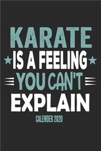 Karate Is A Feeling You Can't Explain Calender 2020
