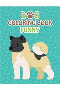 Dog Coloring Book Funny
