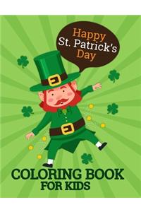 Happy St Patrick's Day Coloring Book For Kids