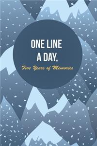 One Line a Day, Five Years of Memories: A Five Year Memoir, 6x9 Diary, Dated and Lined Book