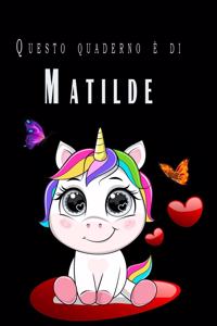 Questo quaderno è di Matilde