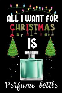All I Want For Christmas Is Perfume bottle