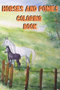 Horses And Ponies Coloring Book