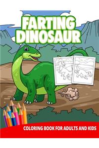 Farting Dinosaur Coloring Book For Adults And Kids