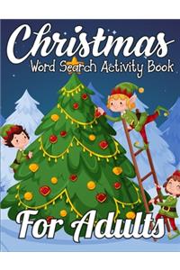 Christmas Word Search Activity Book for Adults