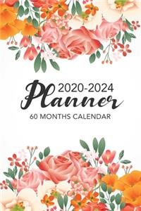 60 Months Calendar 2020-2024